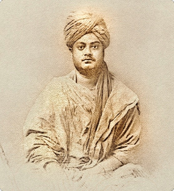 swami vivekananda standing sketch